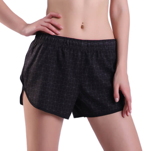 Women's Athletic Workout Sports Quick-drying Running Shorts with Zip Pocket
