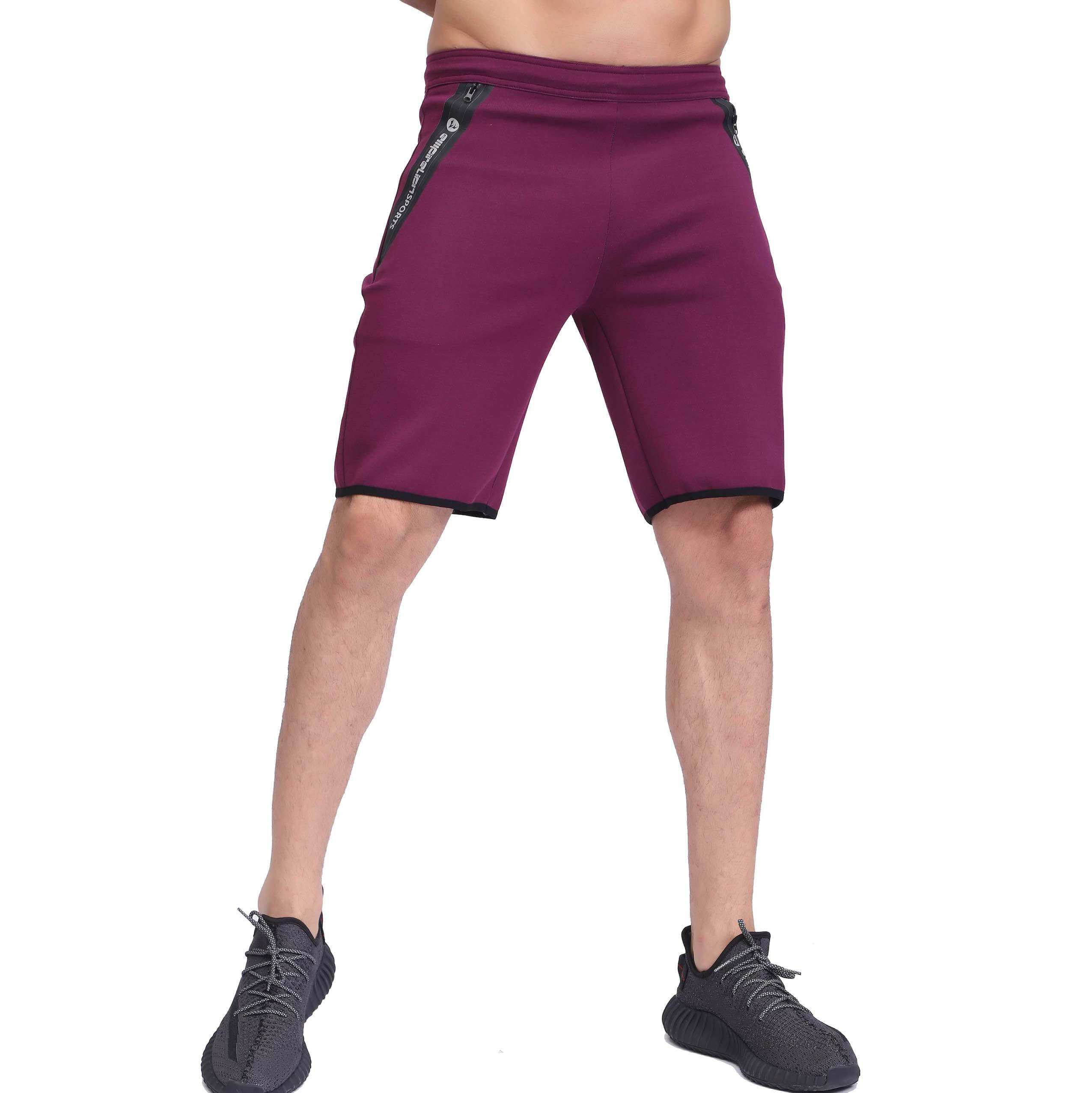 running shorts zip pockets