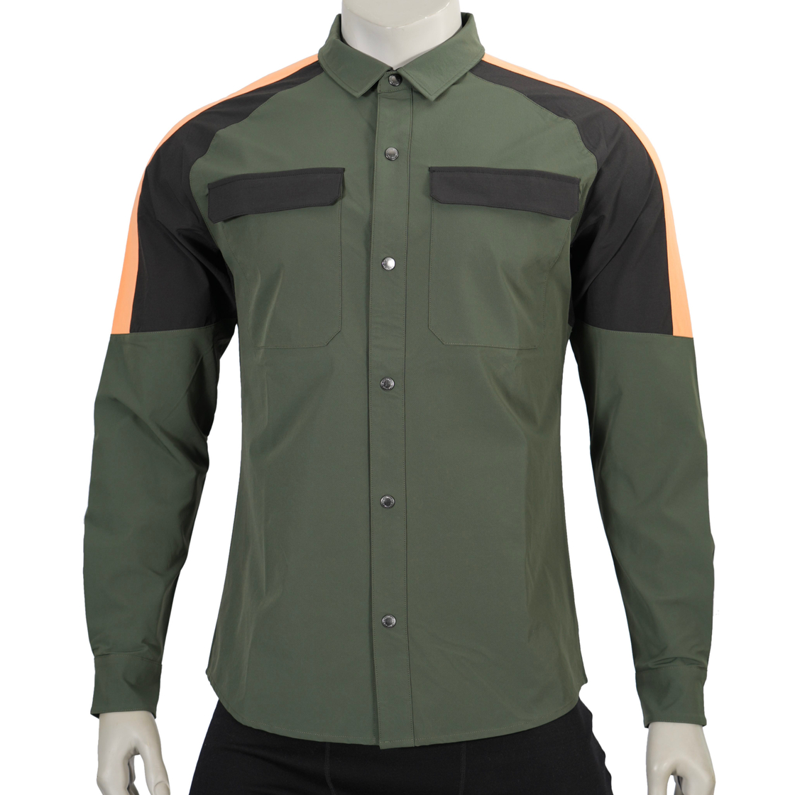 Mens Trekking Hiking Camping Fishing Walking Cooling Back & Armpit Vent Snaps Up Shoudler Panel Shirts